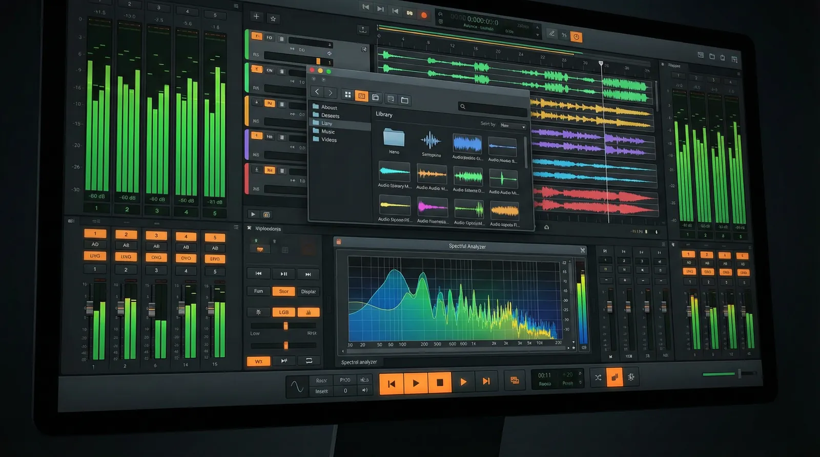 国产视频 音效素材库界面展示