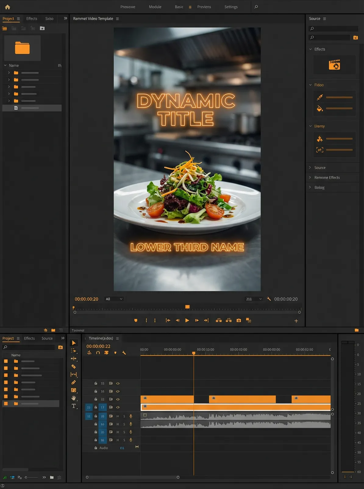 国产视频 美食短视频拍摄与剪辑模板